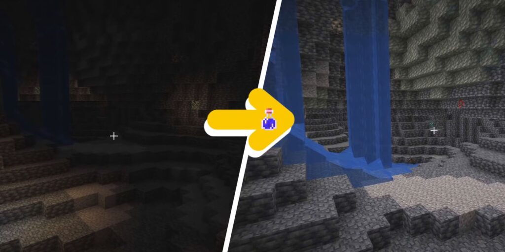 Minecraft: cómo hacer una poción de visión nocturna (y cómo funciona)