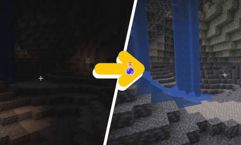 Minecraft: cómo hacer una poción de visión nocturna (y cómo funciona)