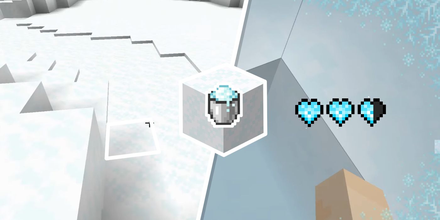 Minecraft: cómo obtener (y usar) nieve en polvo