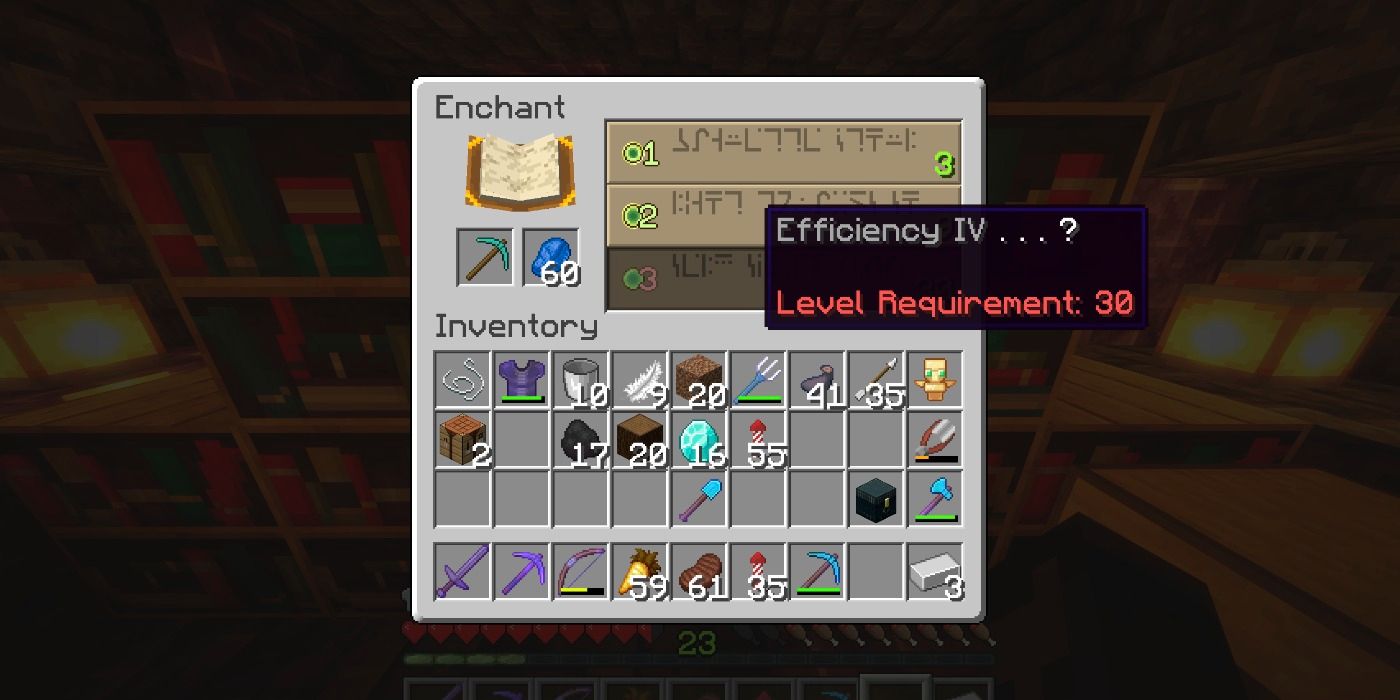 Minecraft: los mejores encantamientos de herramientas para obtener primero