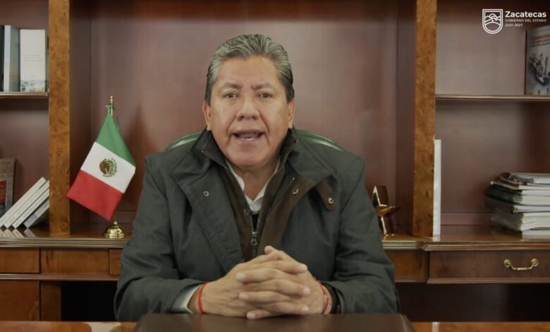 Monreal anuncia detenciones por abandonar 10 cuerpos frente a Palacio de Gobierno de Zacatecas