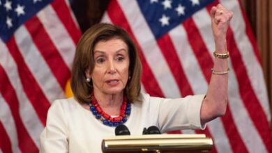 La presidenta de la Cámara de Representantes, la demócrata Nancy Pelosi, el pasado 20 de enero en el Capitolio.