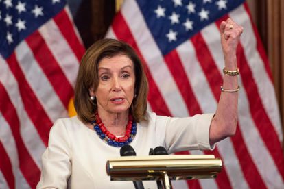 La presidenta de la Cámara de Representantes, la demócrata Nancy Pelosi, el pasado 20 de enero en el Capitolio.