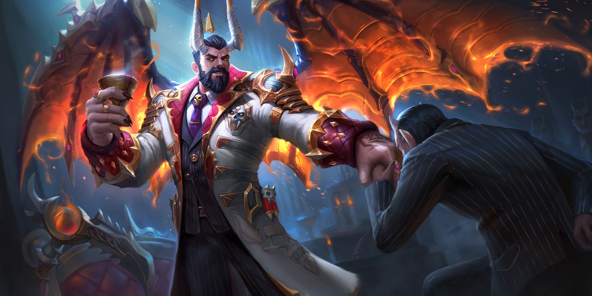 Pase de batalla de la Temporada 9 de SMITE: Aspectos y personajes del Sindicato del Fuego Infernal