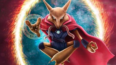 Pokémon Fanart combina Alakazam con Doctor Strange