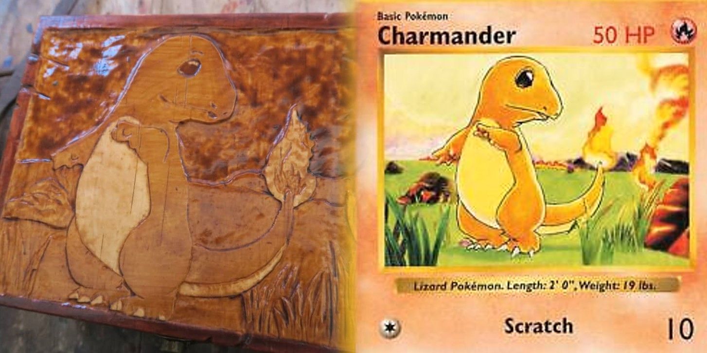 Pokémon Fan’s Base Set Charmander Box Carving es una maravilla artística
