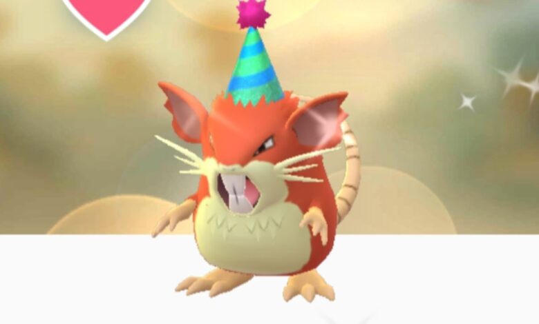 Pokémon GO: Guía de incursiones de Party Hat Raticate