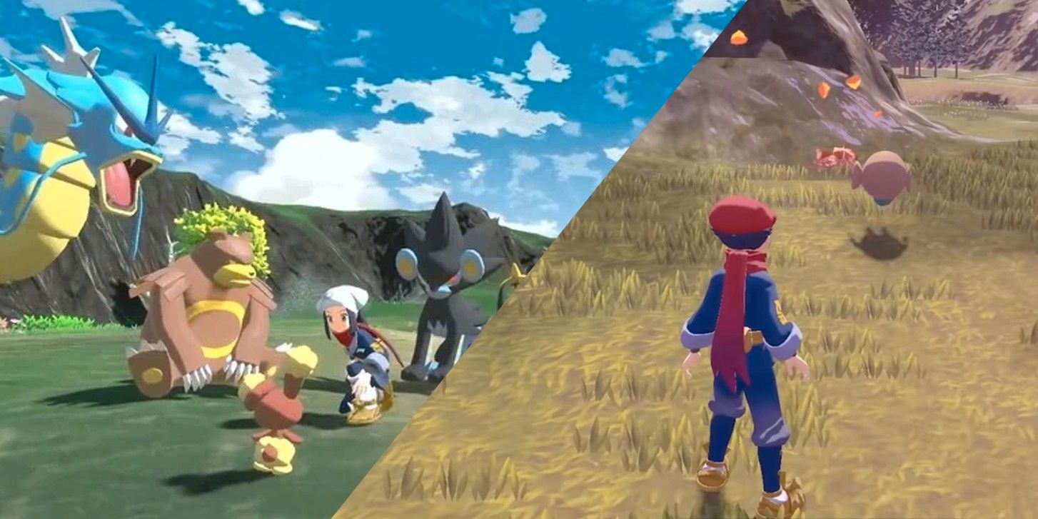 Pokémon Legends: Arceus Gameplay muestra la recolección de recursos y la elaboración