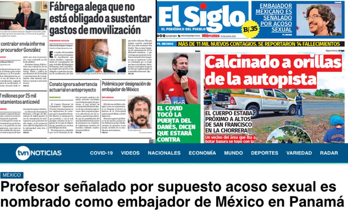 'Polémica' por Pedro Salmerón acapara espacios en prensa de Panamá