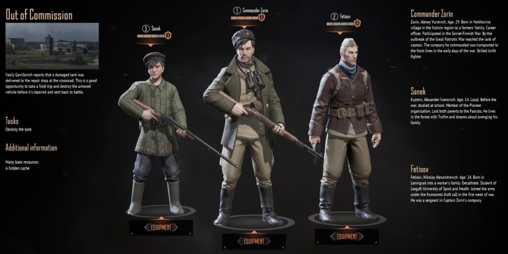 Pros y contras de cada partisano en Partisans 1941