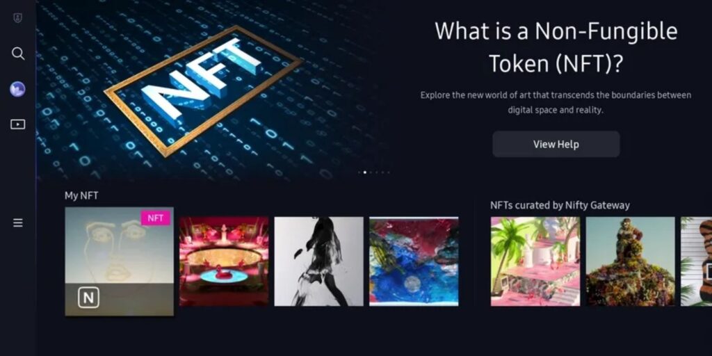 Puede ver su colección NFT en los televisores inteligentes 2022 de Samsung