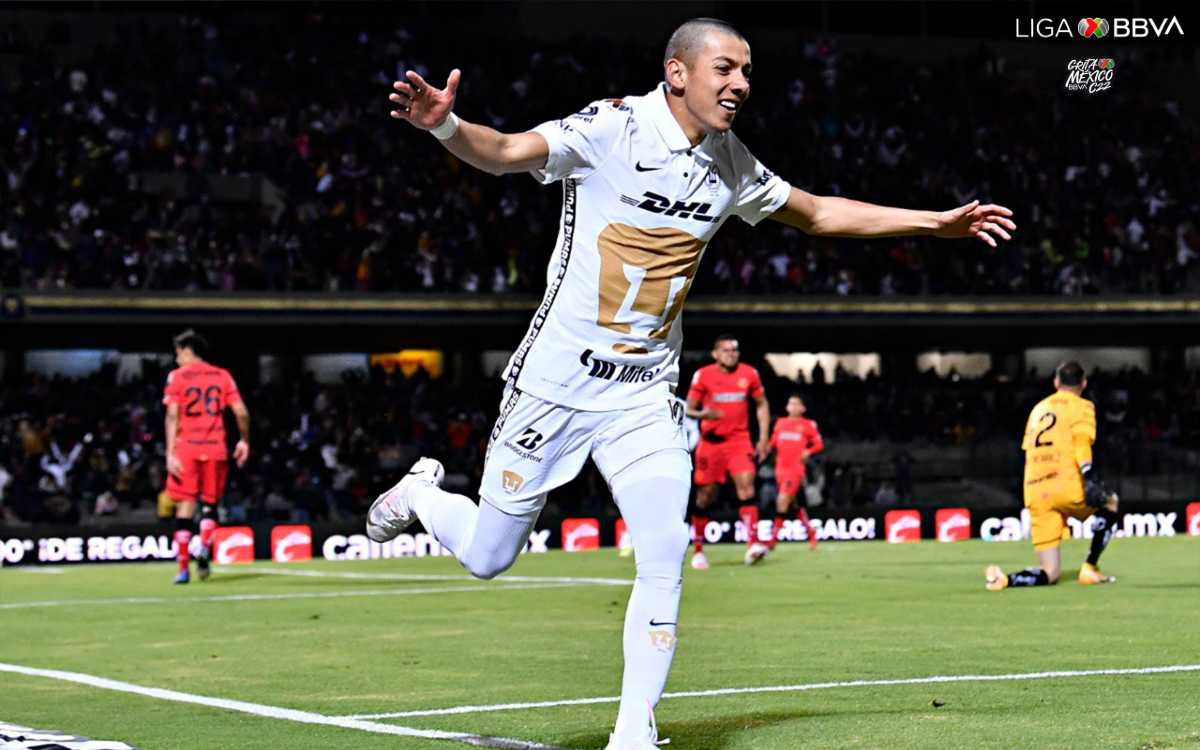 Pumas destroza a Toluca: goleada de 5-0 en Ciudad Universitaria