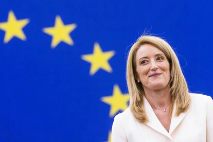 La nueva presidenta del Parlamento Europeo, Roberta Metsola.