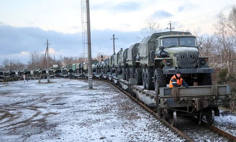 Rusia aumenta la tensión al enviar tropas a Bielorrusia para maniobras conjuntas cerca de las fronteras ucranias