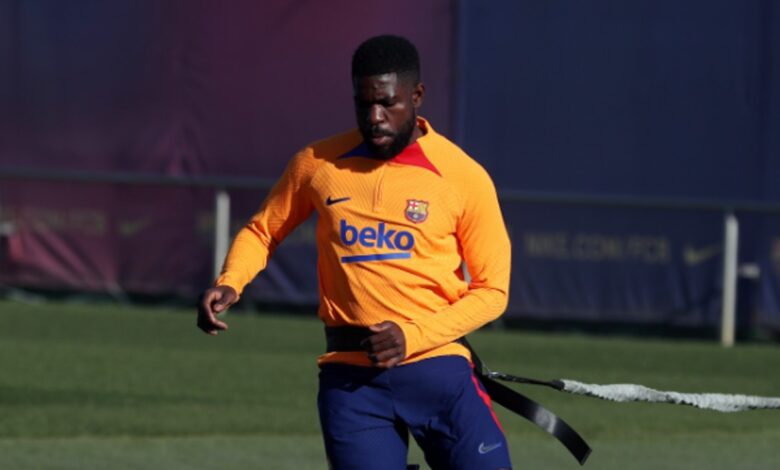 Samuel Umtiti va del entrenamiento culé al quirófano | Tuit