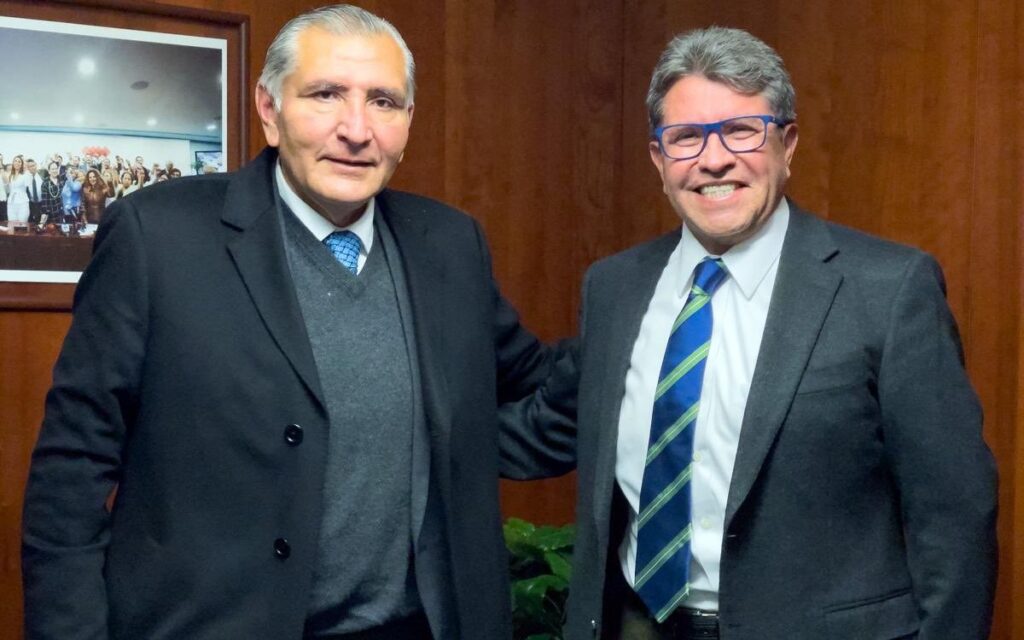 Se reúnen Ricardo Monreal y Adán Augusto para analizar agenda legislativa