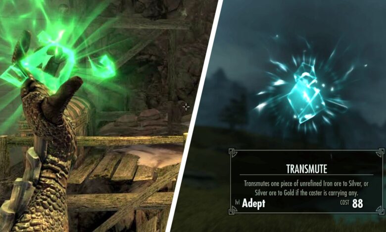 Skyrim: Cómo obtener el hechizo de transmutar