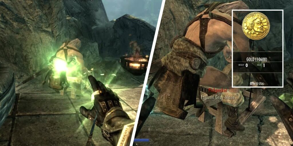 Skyrim: Cómo robar con 0% de probabilidad
