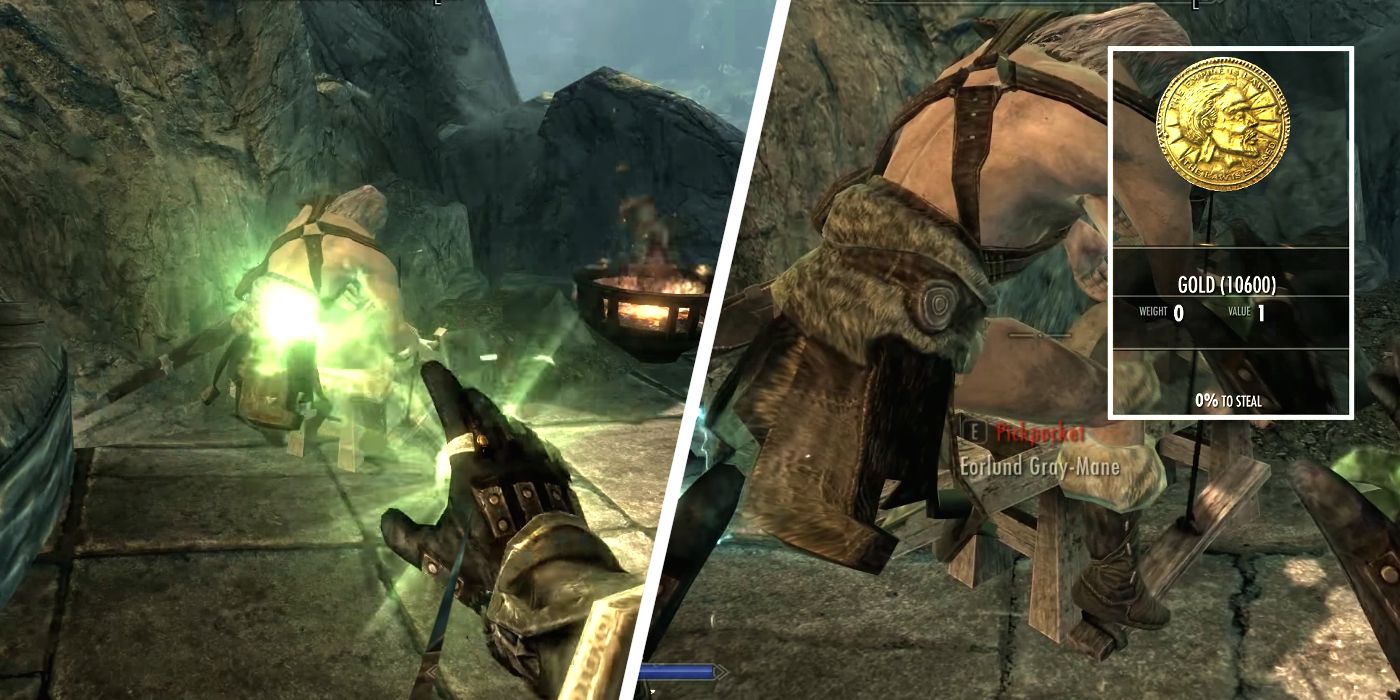 Skyrim: Cómo robar con 0% de probabilidad