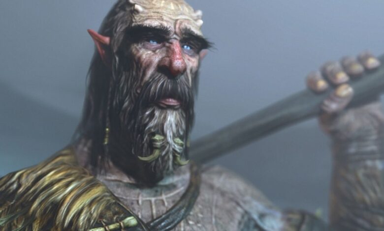 Skyrim Giant toma el aire en un glitch hilarante