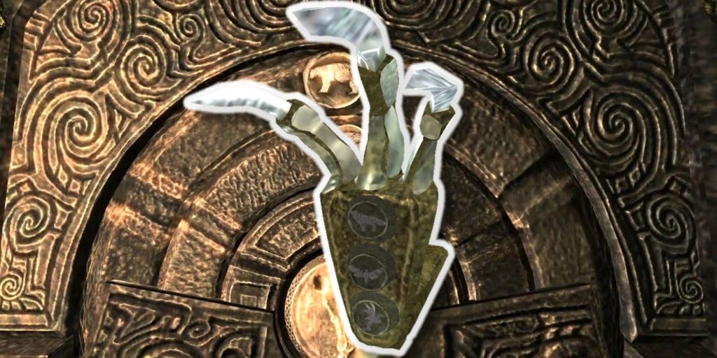 Skyrim Puzzle Door Combo Lock La recreación no necesita una llave de garra de dragón
