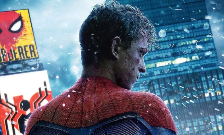 Spider-Man se encuentra sobre Times Square en el nuevo póster de No Way Home