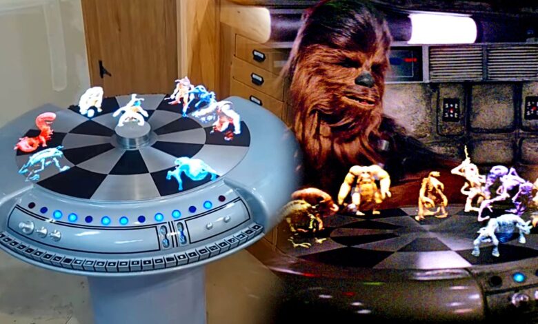 Star Wars Holochess recreado en la vida real usando hologramas