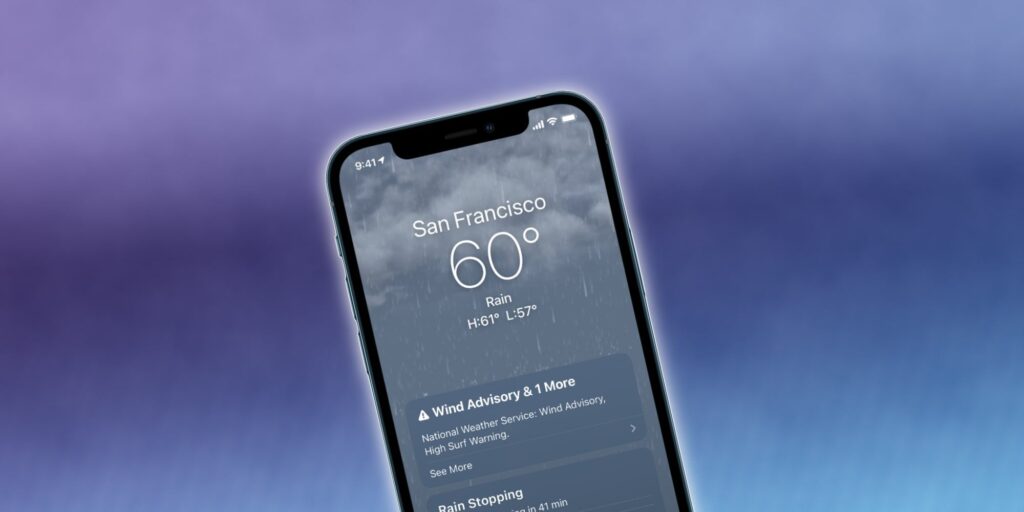 Su iPhone puede advertirle sobre la lluvia y la nieve entrantes: así es como