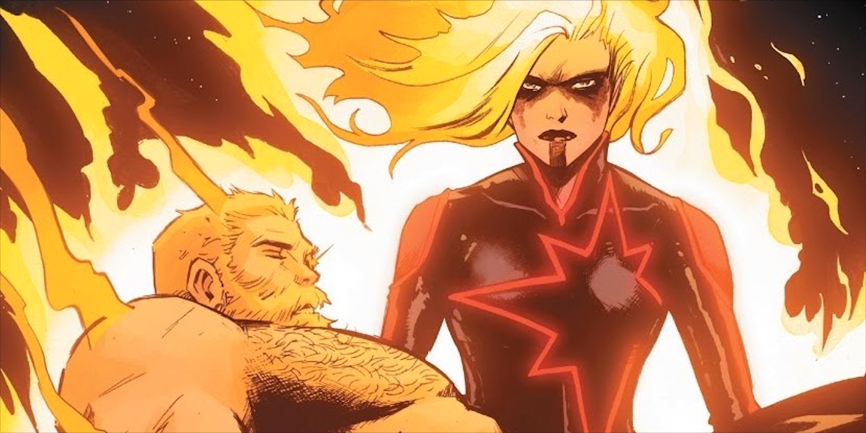 Thor y el Capitán Marvel forjan el vínculo más extraño en los cómics