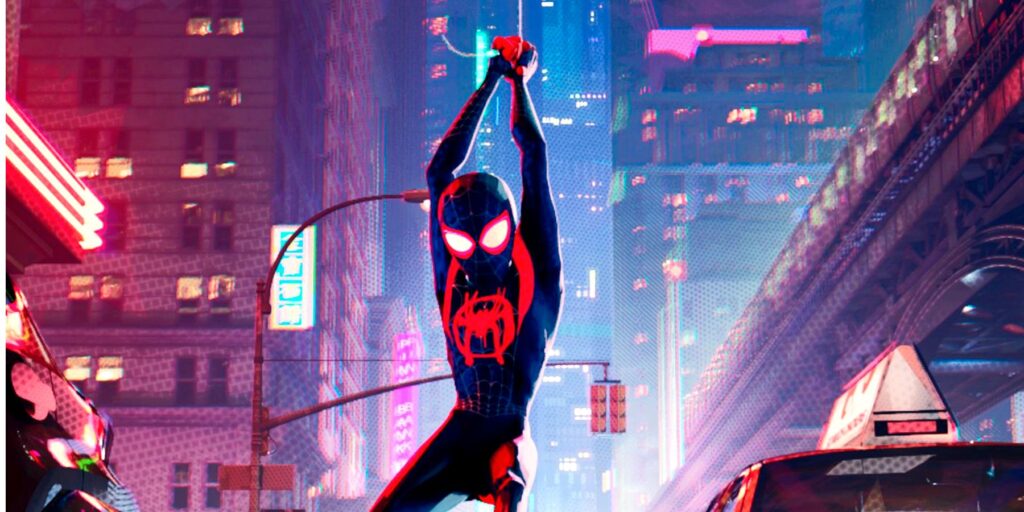 Un fanático de Spider-Verse usa la realidad virtual para pintar un increíble graffiti de Spider-Man en la pared