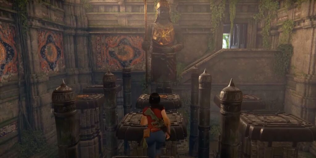 Uncharted: The Lost Legacy - Cómo resolver los rompecabezas del piso de la estatua del hacha