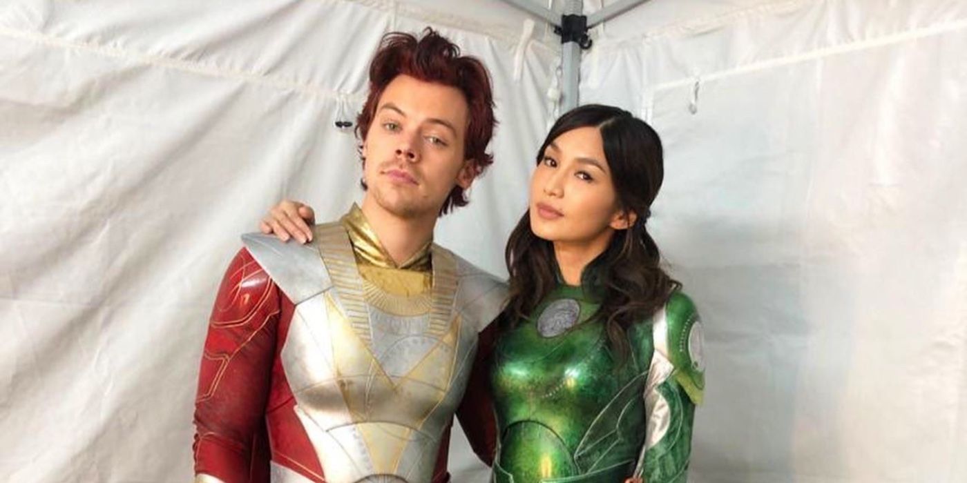 Vea el disfraz de MCU de Harry Styles más claro que en D+ en las fotos de BTS Eternals