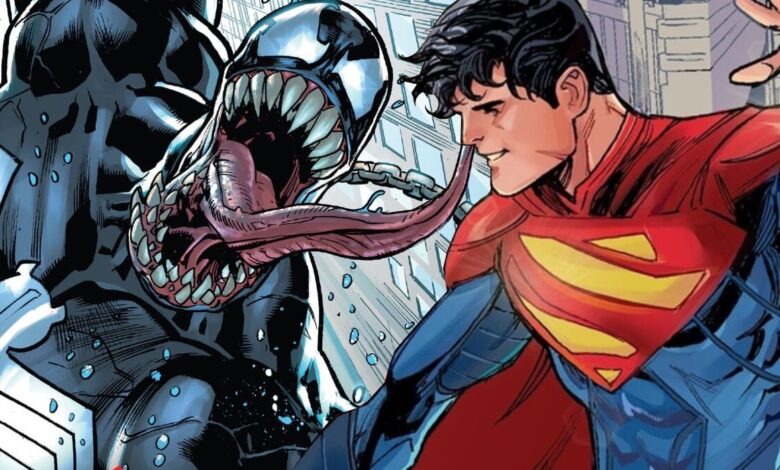 Venom vs Superman reveló que el simbionte es más fuerte