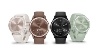Vivomove Sport de Garmin es su reloj inteligente híbrido más asequible