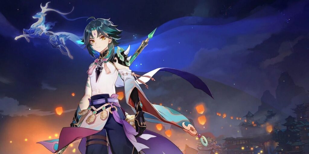 Xiao de Genshin Impact nada en el aire gracias a una falla