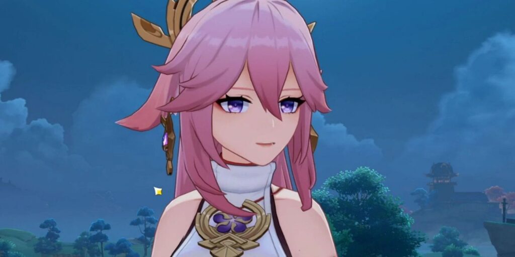 Yae Miko Art de Genshin Impact Fan es perfecto para celebrar su lanzamiento