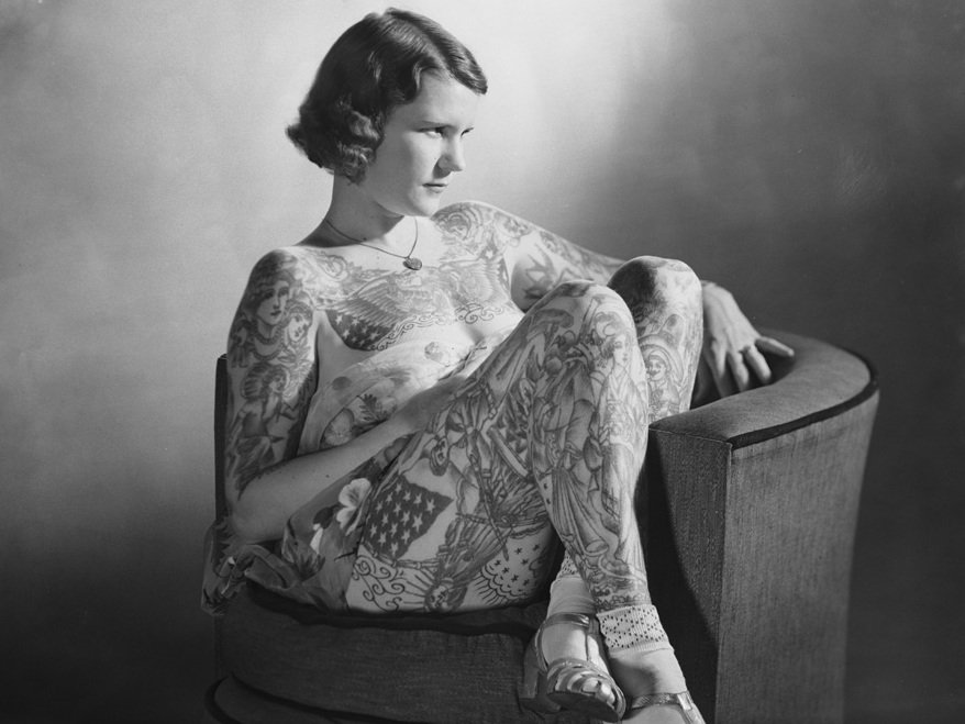 ¿Quién fue Betty Broadbent, la mujer más tatuada del mundo?