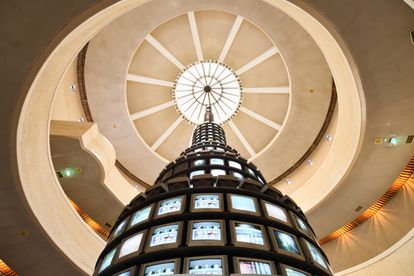 Una obra de Nam June Paik en Gwacheon. 