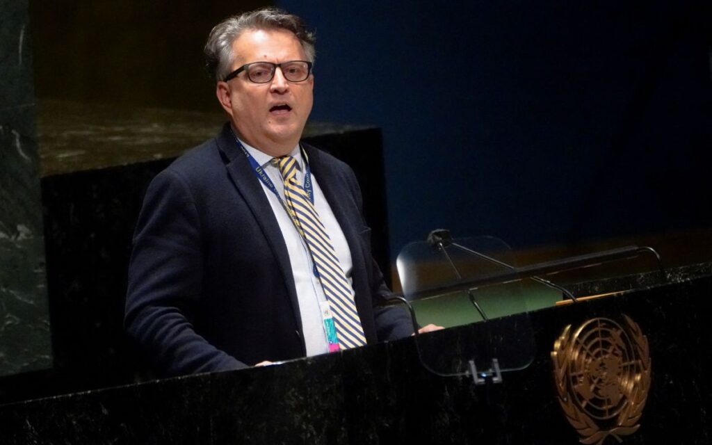 ‘Si Ucrania no sobrevive, la ONU tampoco', dice embajador del país invadido por Rusia; compara a Putin con Hitler