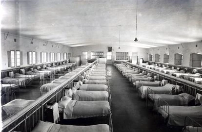 Dormitorio del internado salesiano Santo Domingo Savio, en Valencia, centro donde un exalumno denuncia abusos.