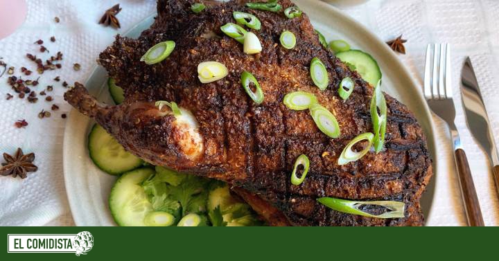 Pato asado a las cinco especias chinas