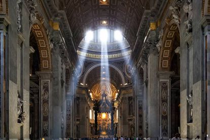Interior de la basílica de San Pedro, en Ciudad del Vaticano.