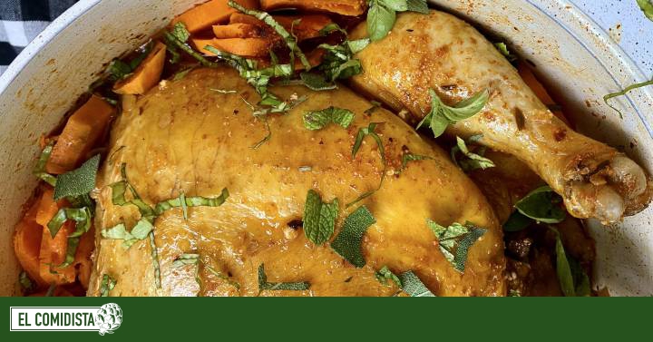 Pollo asado: una receta fácil sin horno