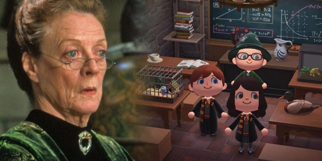 Animal Crossing Harry Potter Build presenta todas las aulas