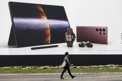 Cartel publicitario en las inmediaciones de la Fira de Barcelona.