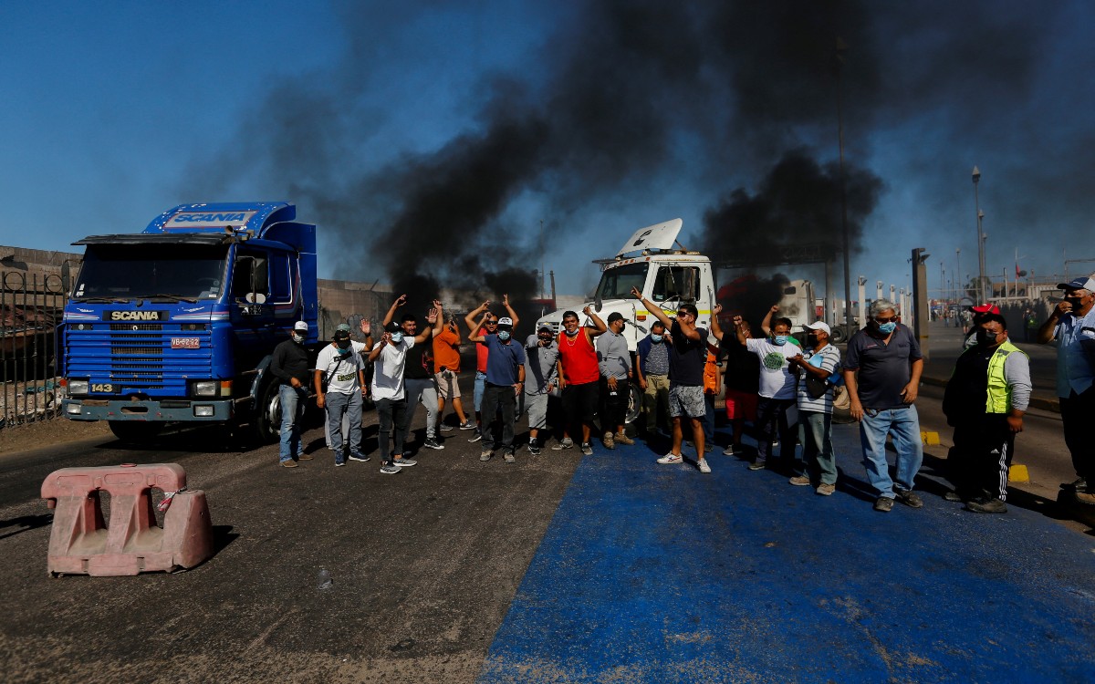 Chile decretará estado de emergencia ante protesta de camioneros