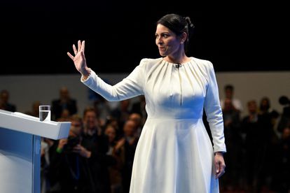 La ministra británica del Interior, Priti Patel, el pasado 6 de octubre en Mánchester.