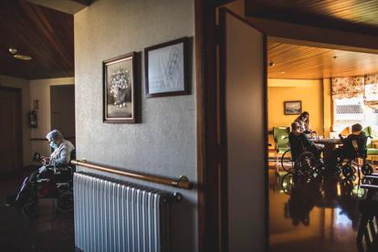 Imagen de una residencia en Galicia, el pasado enero. 