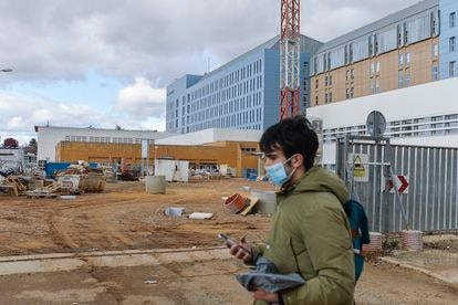 Obras en el hospital Santa Bárbara de Soria.