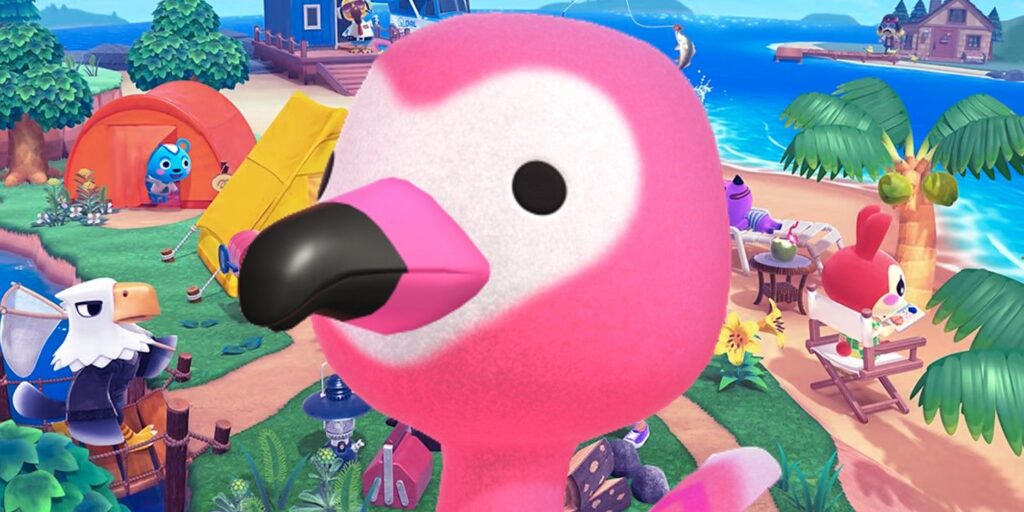 El jugador de ACNH le regala a Flora un error para compensar los hitboxes inexistentes